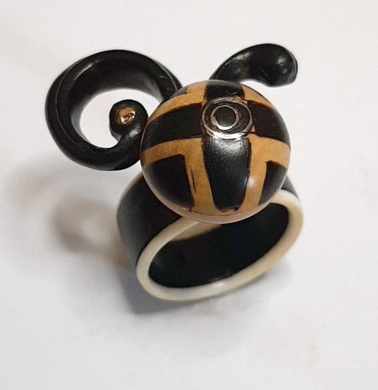 BAGUE-01070 Motif Coccinelle
